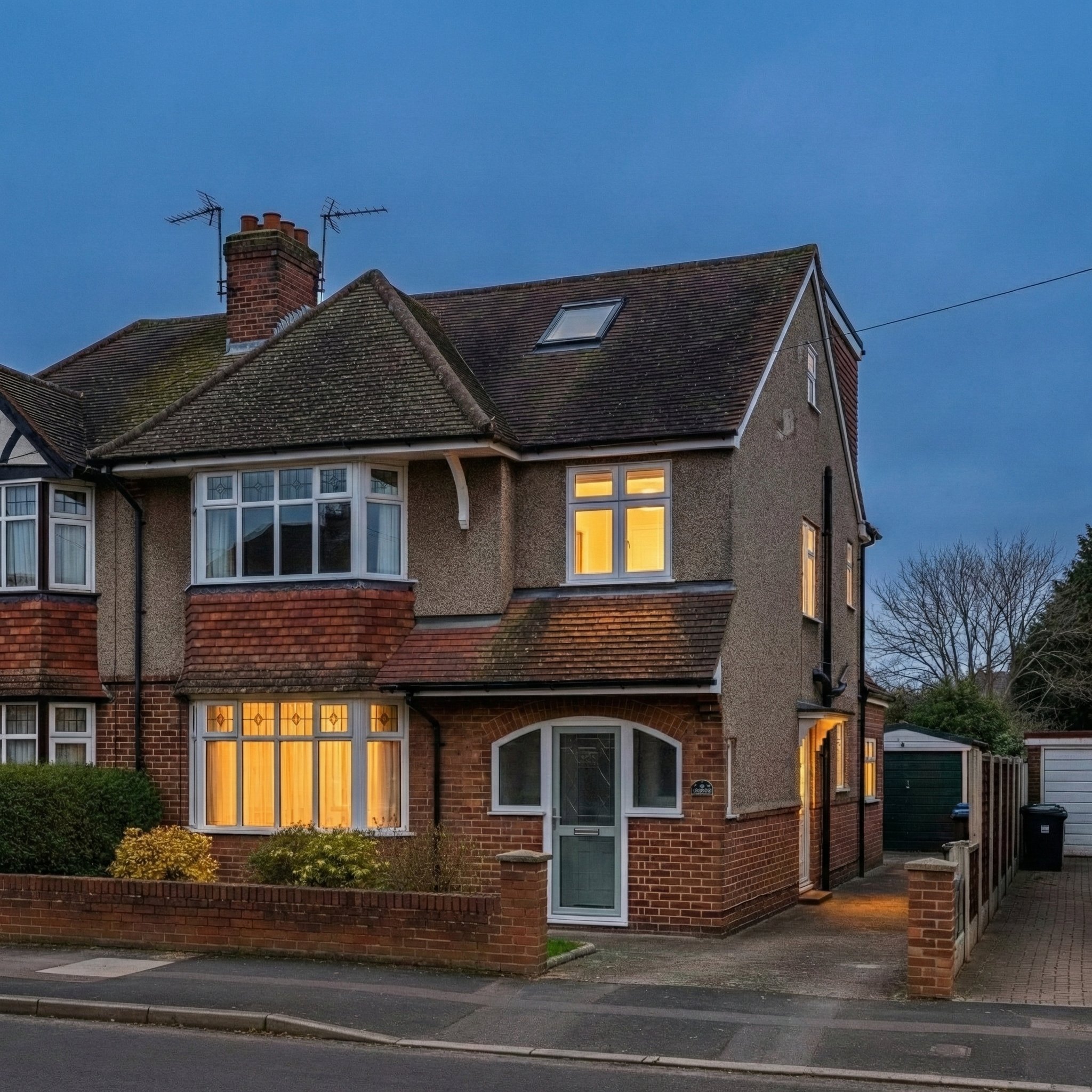 Hip-to-gable loft and extension — after style reference