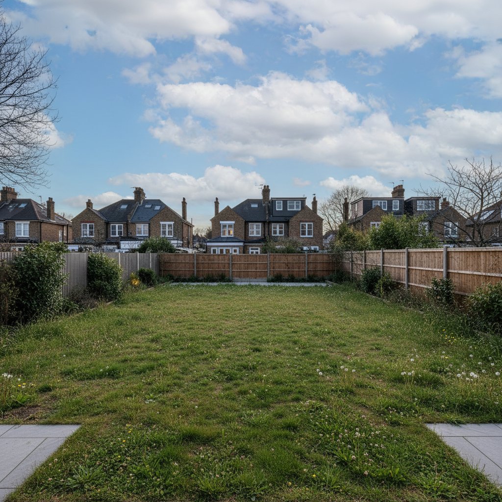 Empty garden — before studio style reference